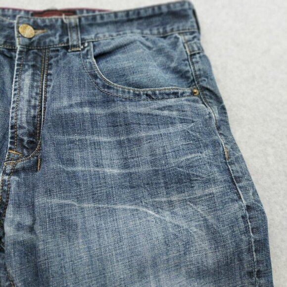 NXP Northern Explosion Jack Tapered Point Zero Distressed Jeans 38x31 - Picture 4 of 16